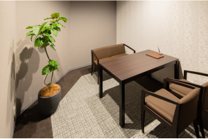 プライバシーに配慮した応接室